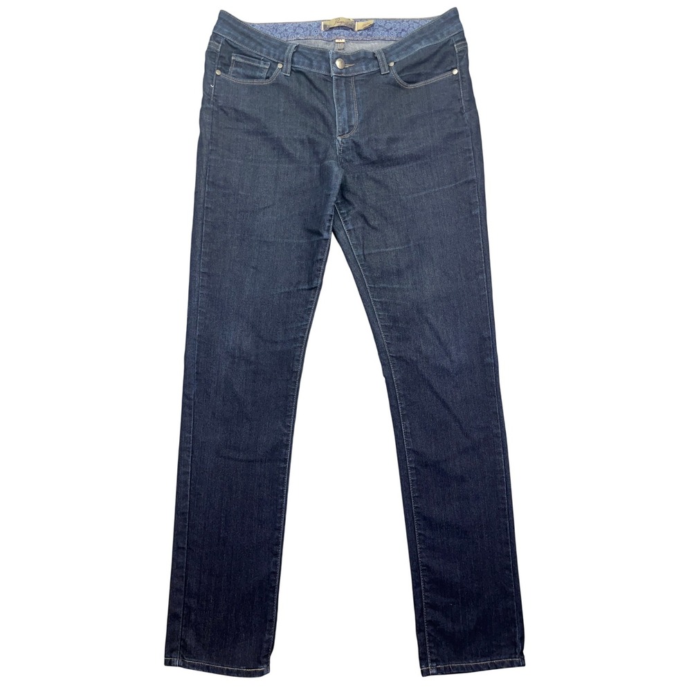 Paige Skyline Skinny Jeans Dark Wash Premium Denim‎ Women's Sz 31 Fits 32.5"